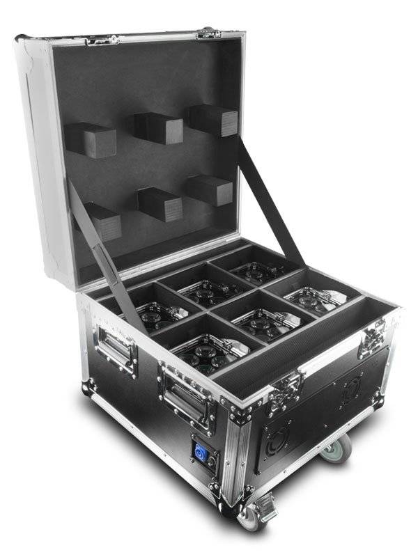 Location de projecteurs WELL FIT Astera à Lyon – Flight case de 6 spots